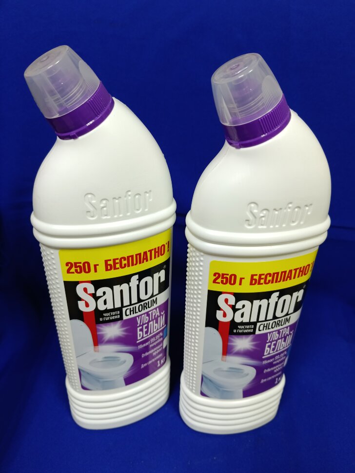 Sanfor Chlorum 2в1 750мл для ванн и туалета