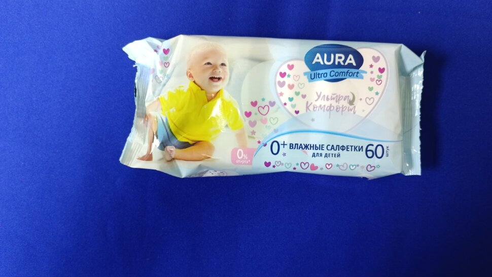 Салфетки влажные  "AURA" Ultra Comfort детские 60л (24)