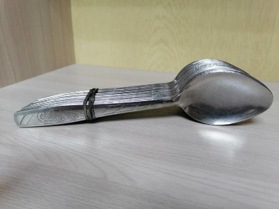 Ложка металл. простая штучно